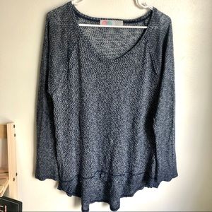 Textured long sleeve tee